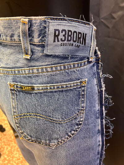 Jeans Lee flare custom R3BORN | XL uomo thumbnail