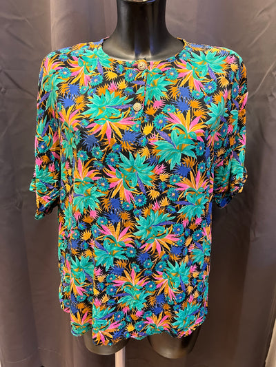 Blusa vintage in viscosa (XL donna) thumbnail