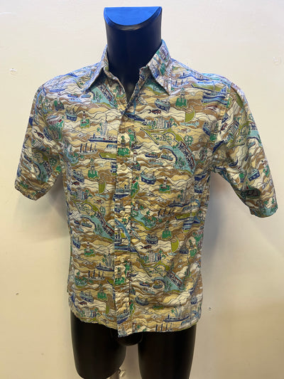 Camicia vintage hawaiana Go Barefoot (m uomo) thumbnail