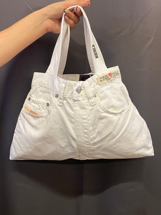 Borsa Diesel bianca Custom by R3BORN