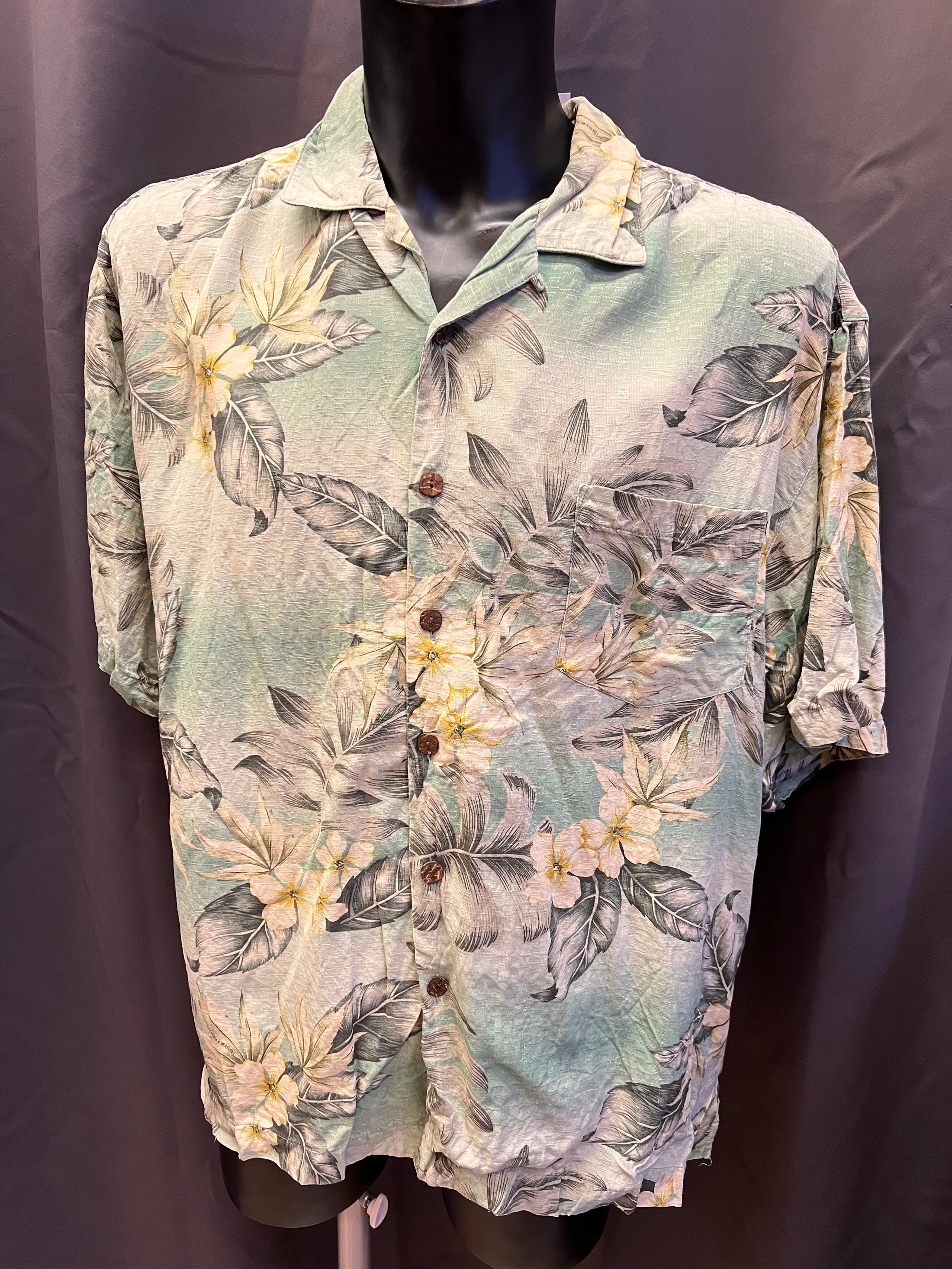 Camicia hawaiana in seta Bermuda Bay (2xl uomo)