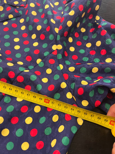 Camicia sartoriale a pois vintage 80’s (46 donna) thumbnail