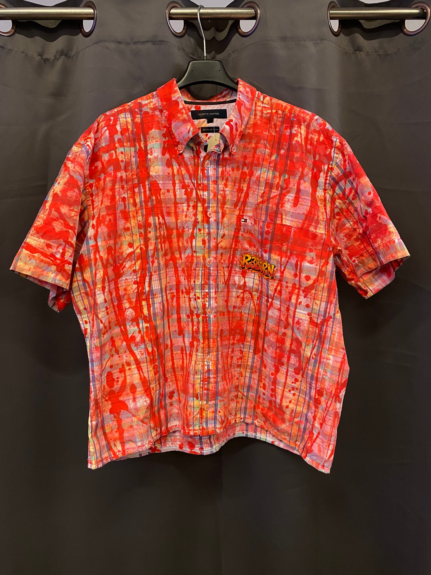 Camicia crop Tommy Hilfiger Custom by R3BORN (M)