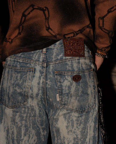 Jeans flare vintage Valentino Custom (M) thumbnail