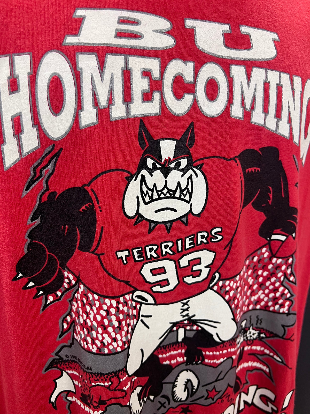 T-shirt Vintage 1993 Boston University Terriers Football – Oneita Made in USA (XL)