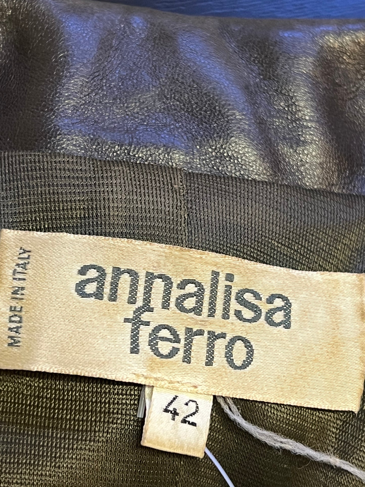 Abito Annalisa Ferro con dettagli in pelle ( M donna)