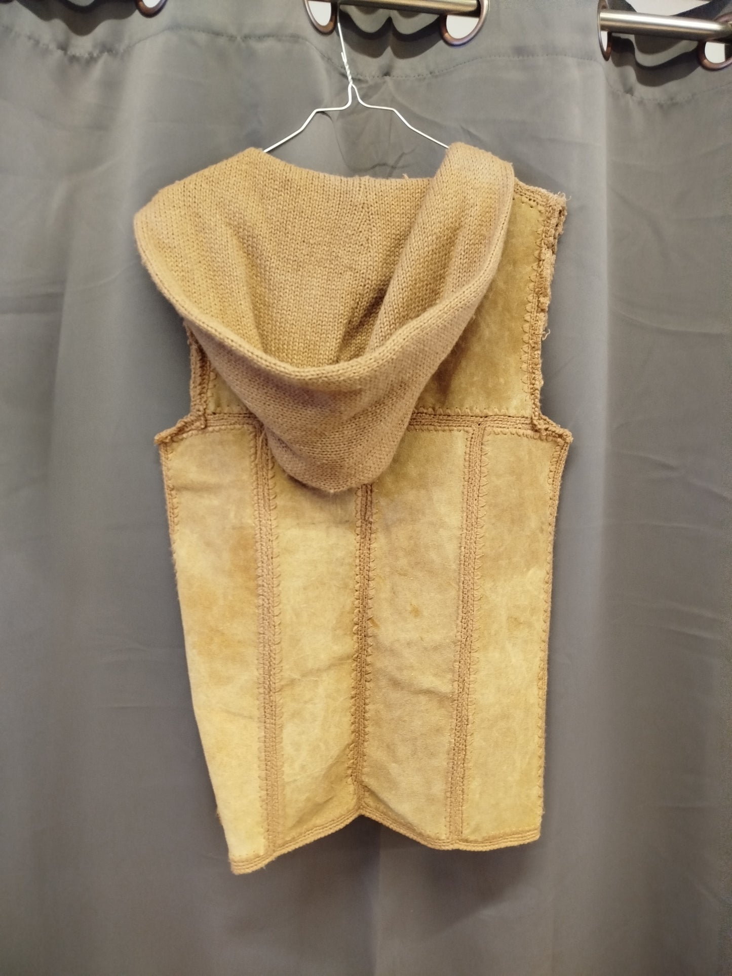 Gilet vintage in pelle (L)