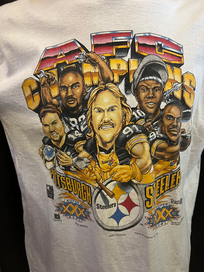 T-shirt vintage 90’ NFL Pittsburgh Steelers Super Bowl XXX (L) thumbnail