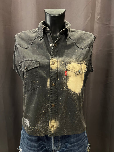 Camicia vintage smanicata in Jeans Levi’s Custom R3BORN (M donna) thumbnail