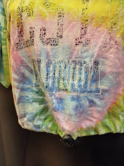 T-shirt crop Gildan Tie Dye (L donna) thumbnail