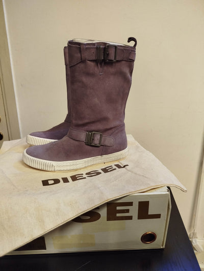 Stivali viola Diesel nuovi con scatola (39 donna) thumbnail