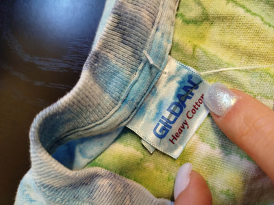 T-shirt crop Gildan Tie Dye (L donna) thumbnail