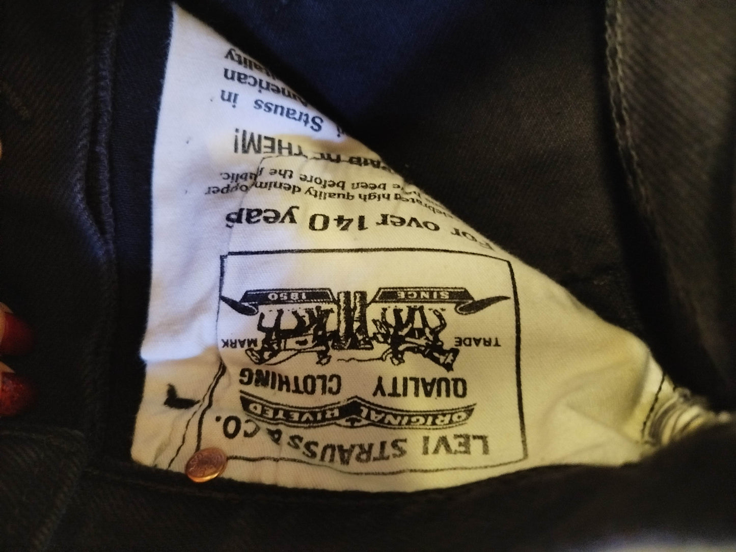 Jeans Levi's 595 nuovi con cartellino (s)donna