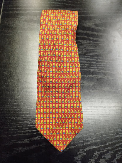 Cravatta Zadi in seta fantasia conigli