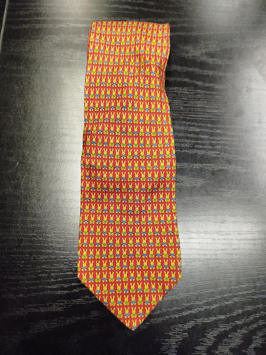 Cravatta Zadi in seta fantasia conigli