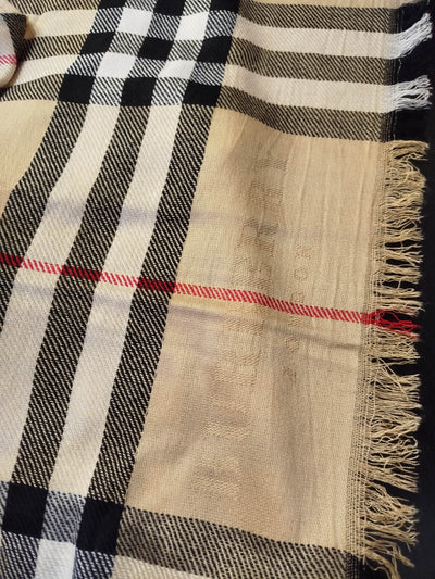 Foulard Burberry London in cachemire e seta thumbnail