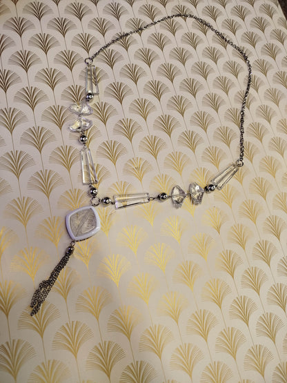 Collana lunga argento