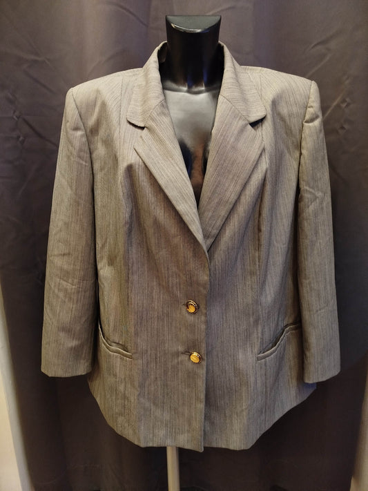 Blazer vintage Lady Rubino in lana vergine (L)