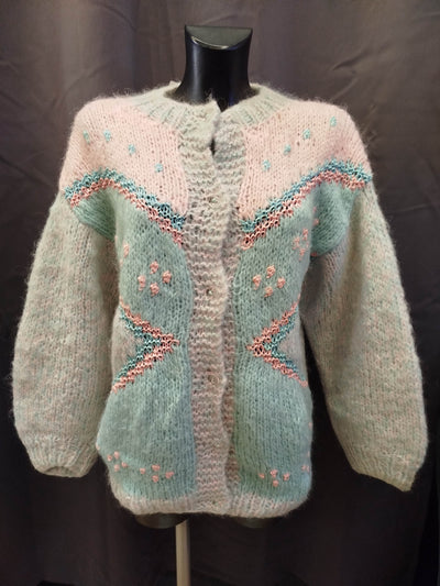 Cardigan crochet pastello artigianale ( L donna ) thumbnail