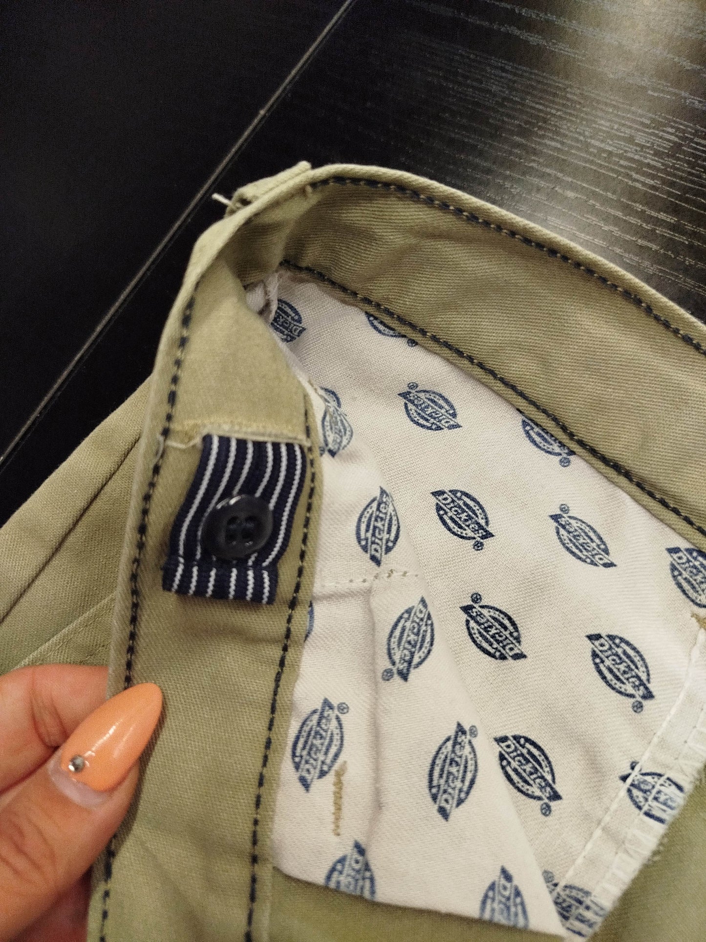 Shorts Chino Dickies – Verde Militare, Taglia M, Cotone, Perfetti
