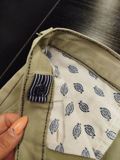 Shorts Chino Dickies – Verde Militare, Taglia M, Cotone, Perfetti