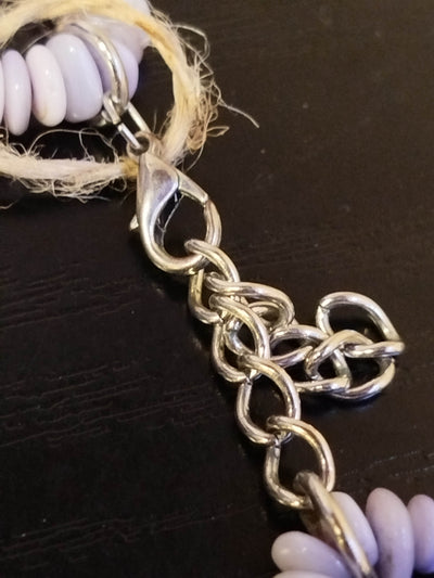 Collana con pietre dure lilla thumbnail