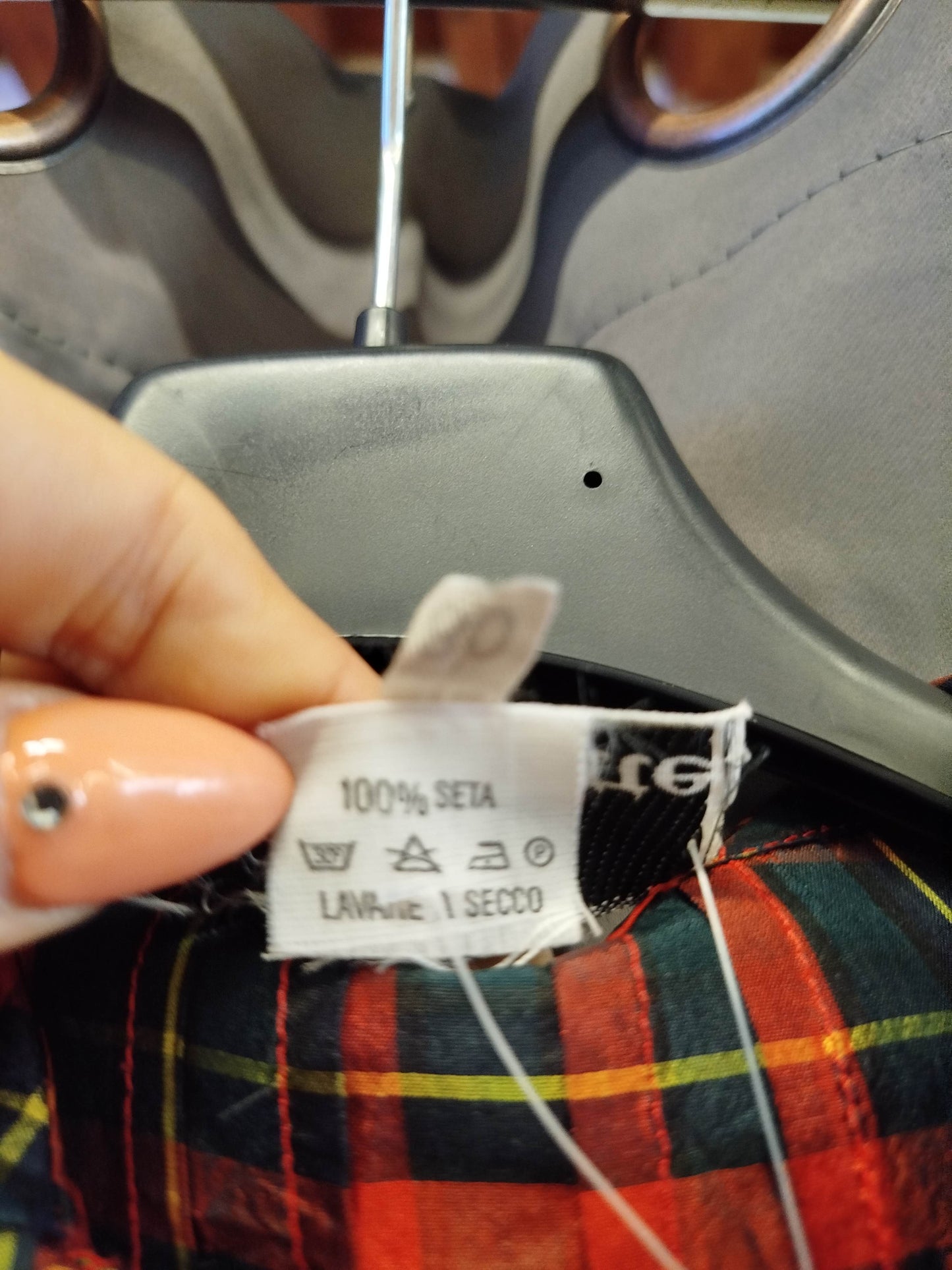 Camicia vintage stile babette in seta (s)