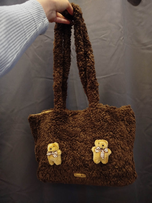 Borsa peluche Camomilla nuova con cartellino