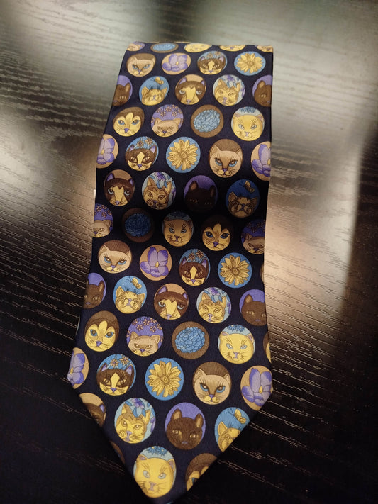 Cravatta vintage Leonard Paris in seta