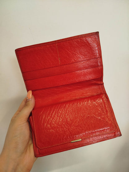 Portafoglio vintage rosso