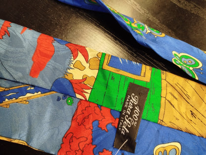 Cravatta vintage pura seta