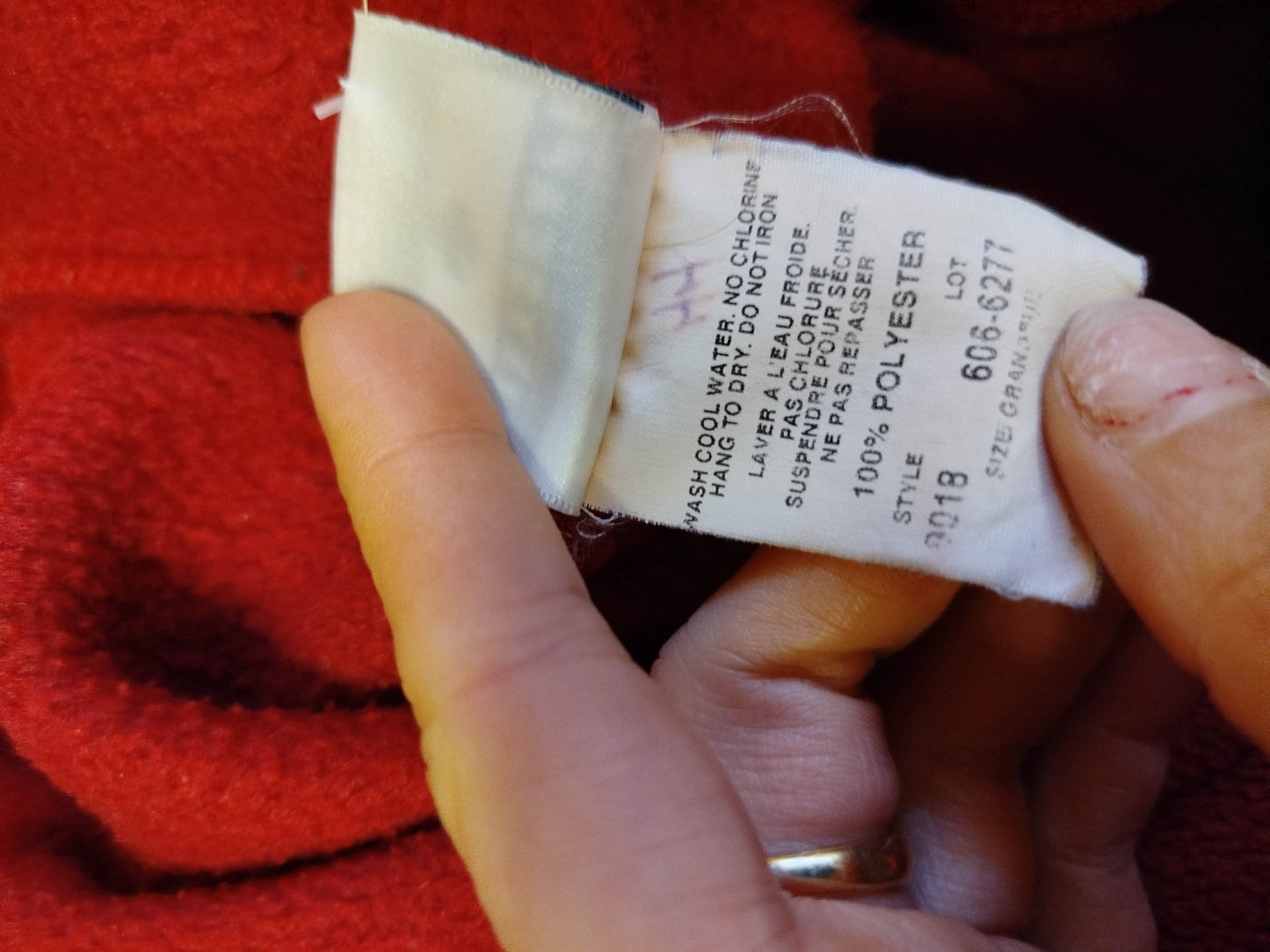 Pile rosso Canada CityScape (M donna)