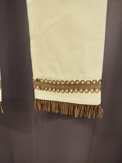 Pantalone sexy woman con frange in pelle (s)