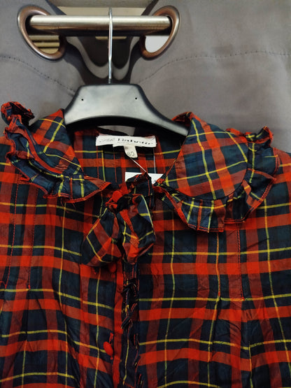 Camicia vintage stile babette in seta (s)