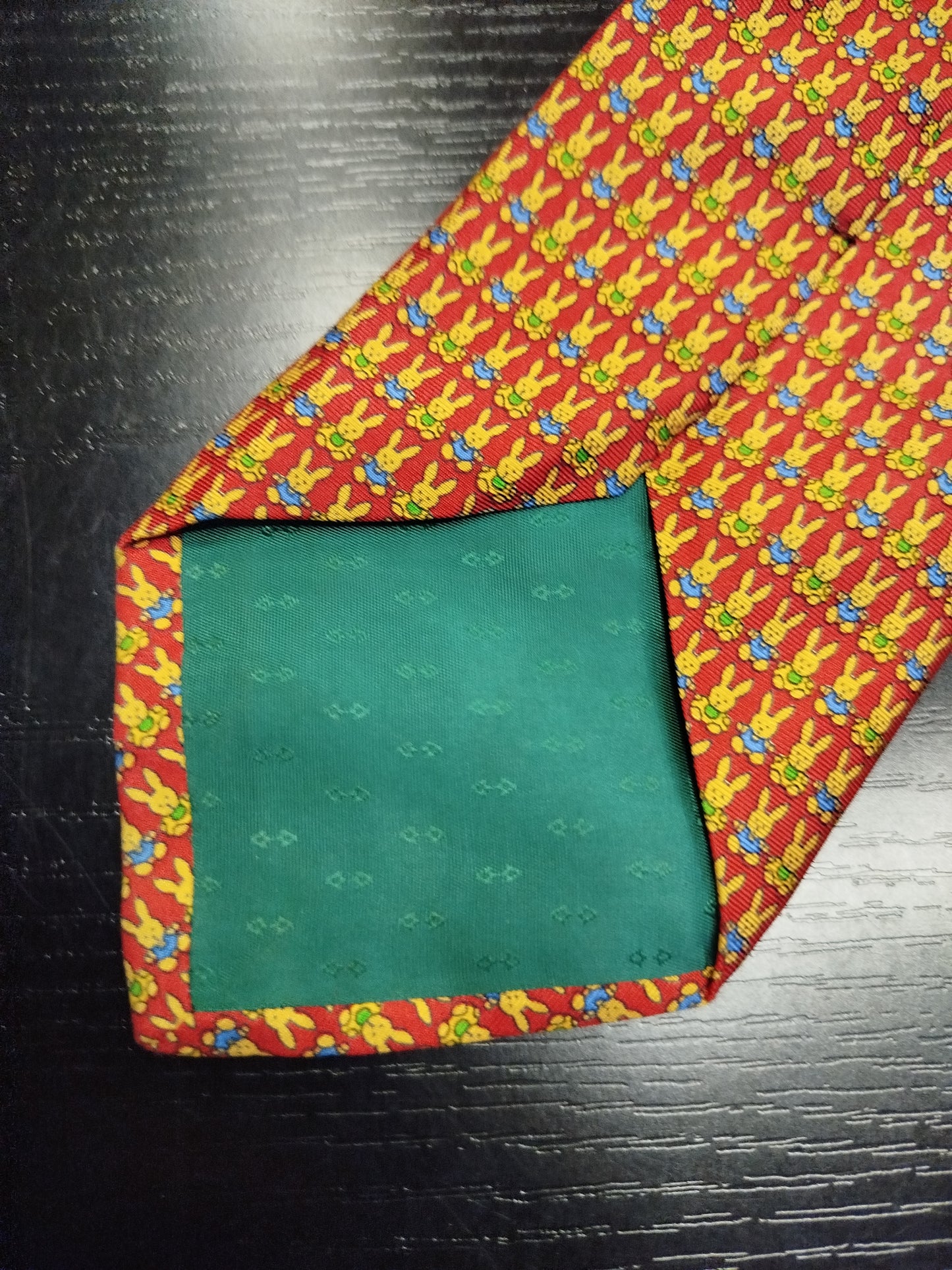 Cravatta Zadi in seta fantasia conigli