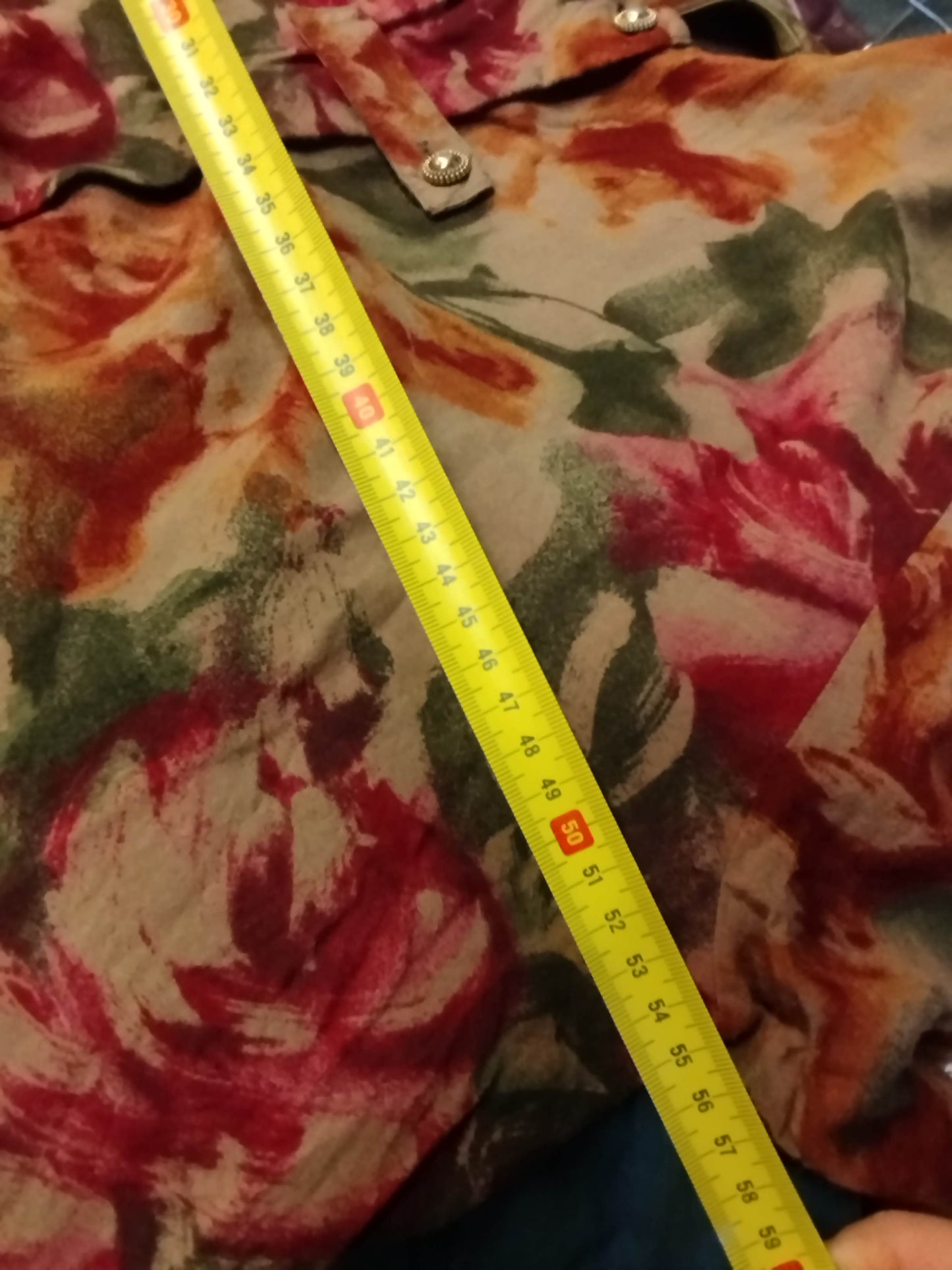 Blusa floreale vintage (XL donna)