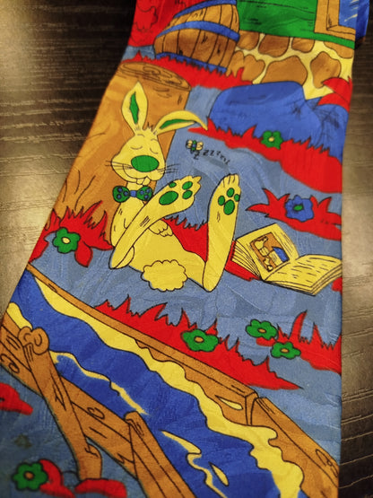 Cravatta vintage pura seta