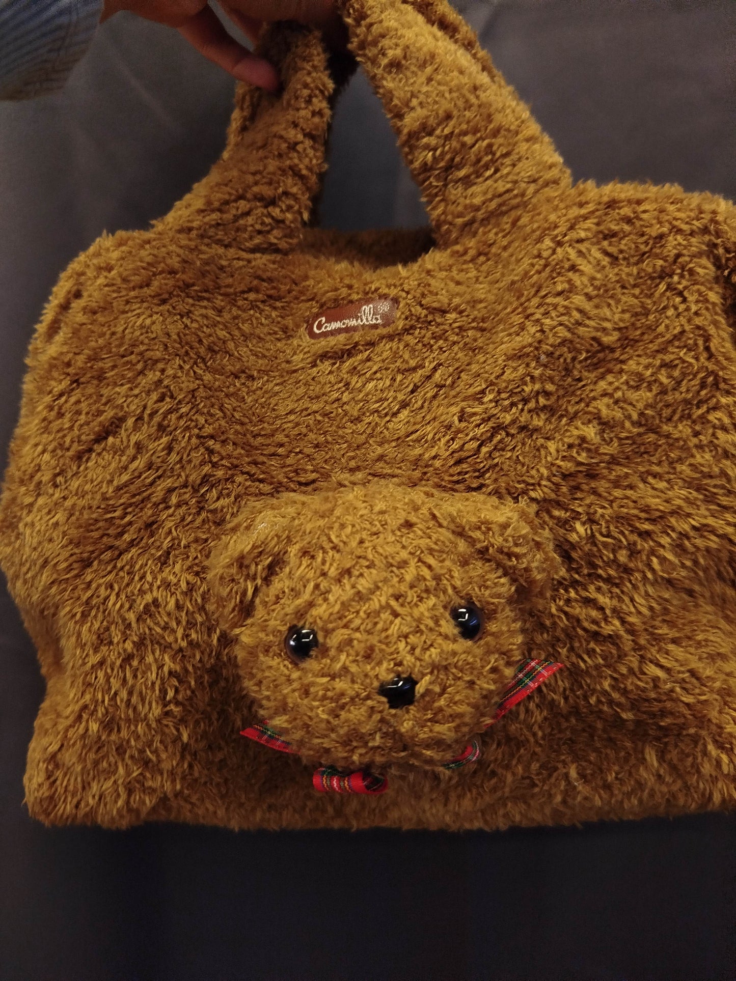 Borsa peluche Camomilla nuova con cartellino