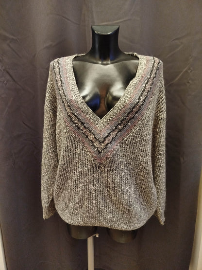 Pullover con scollo a V vintage Mister Cobra (L/XL donna)