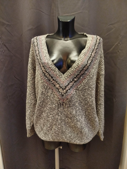 Pullover con scollo a V vintage Mister Cobra (L/XL donna)