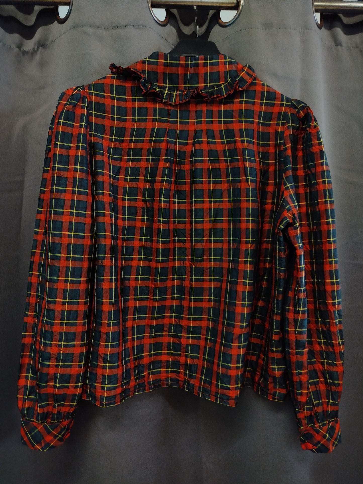 Camicia vintage stile babette in seta (s)