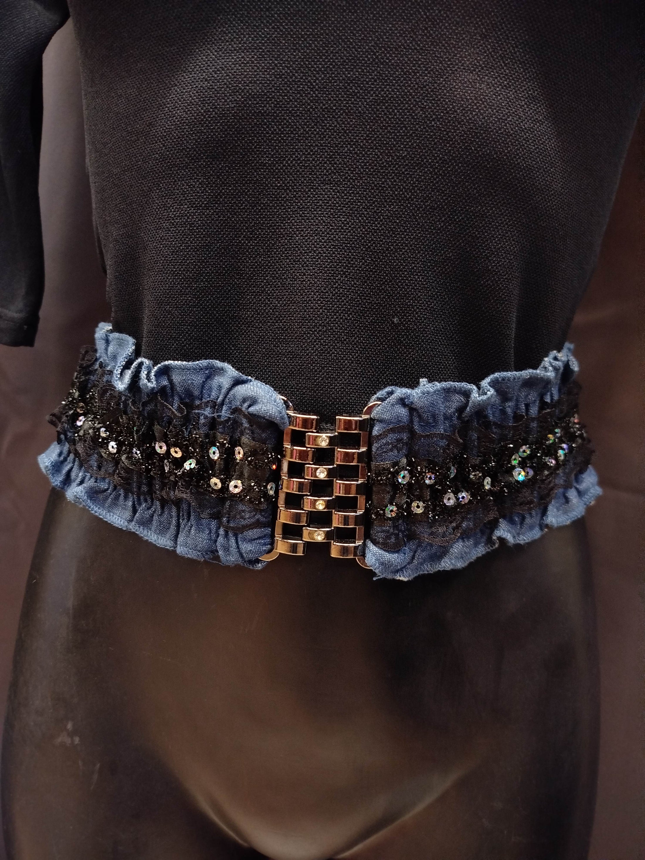 Cintura elastica con paillettes