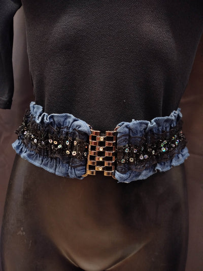 Cintura elastica con paillettes thumbnail