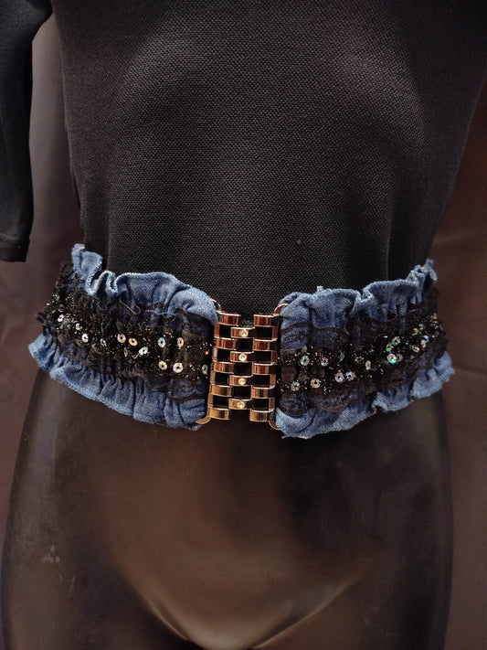Cintura elastica con paillettes
