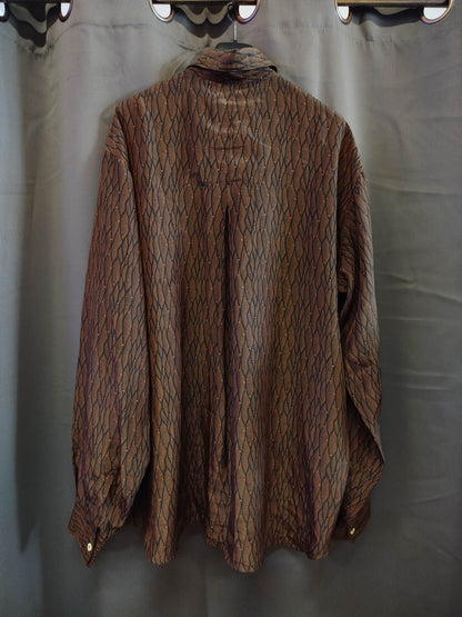 Vintage Nick Baltimora Men's Shirt, Size L – Designed by Roberto Chiassai, Made in Italy, 1980s
