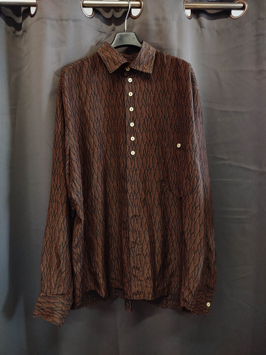 Camicia Vintage Nick Baltimora Uomo L – Design Roberto Chiassai, Made in Italy, Anni ‘80