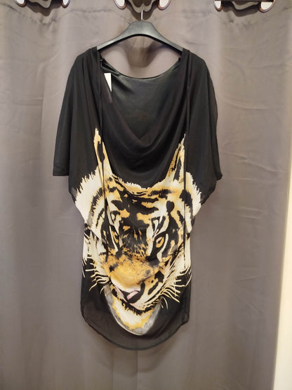 Blusa in seta traffic people (xs)
