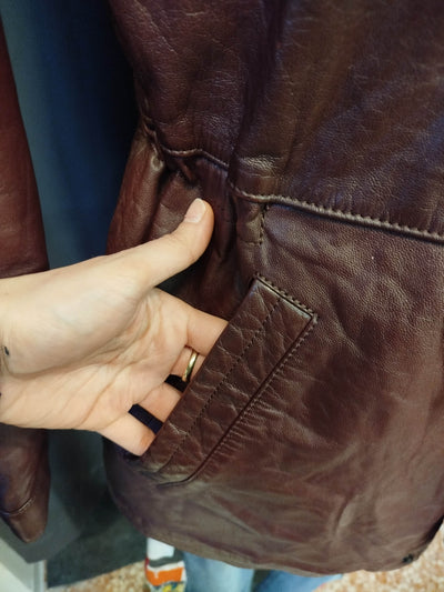 Giacca in pelle vintage (M uomo) thumbnail