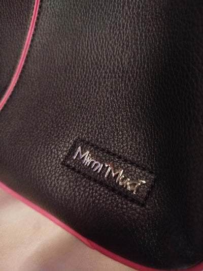 Borsa Mimi Muà nera e fuxia con borsellino pitonato thumbnail