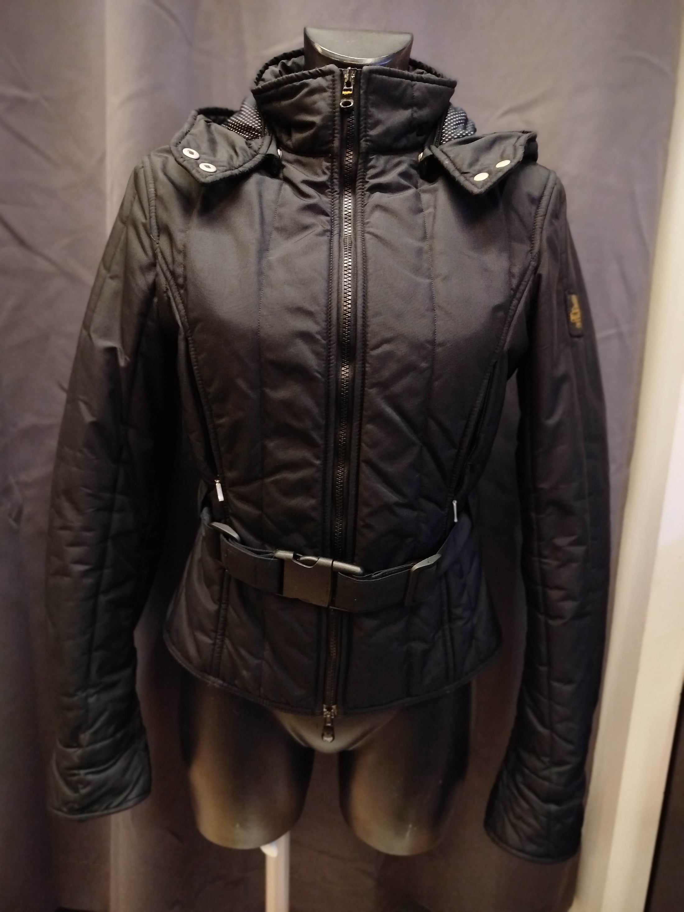 Giubbotto Refrigiwear nero con cinta (S donna)